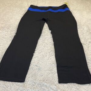 TANGERINE Black Leggings with Blue Accent WOMENS XXL